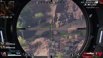 So I got a 500 metre kraber headshot