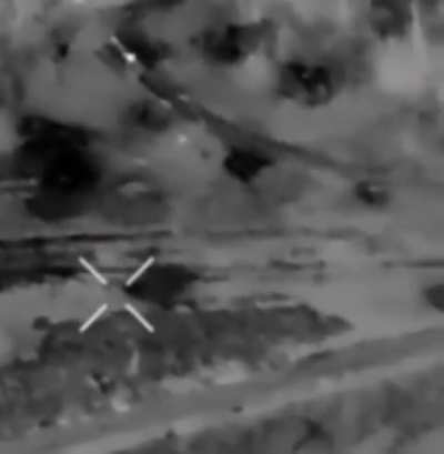 RU POV: Ukrainian soldier got ran over by M113, Chasiv Yar direction. (48.552158,37.868951)