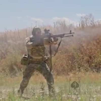 FSB operator working his PKM