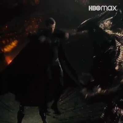 OTHER: Superman kicking Steppenwolf