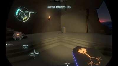 Cool glitch with projection stone