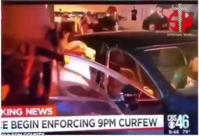 Atlanta police tazed a couple in their car after the police broke the window and slash their tires, they were driving home