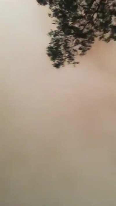 incoming wall of dust and sand Down Under