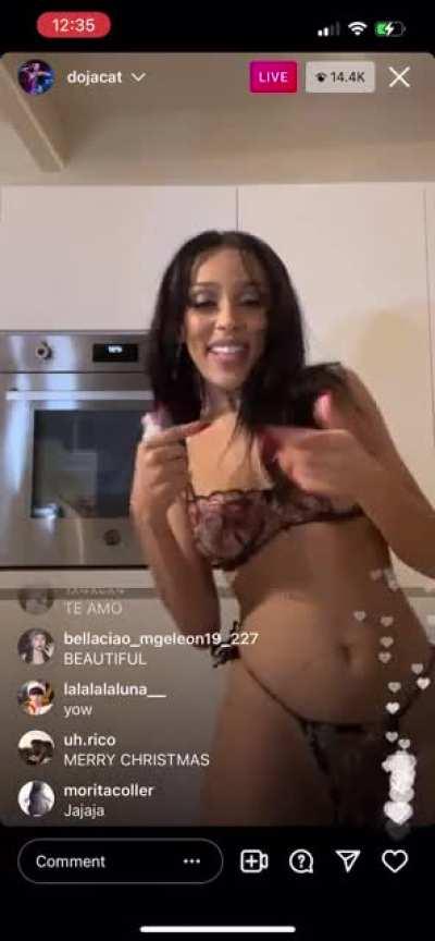 Doja Cat in lingerie