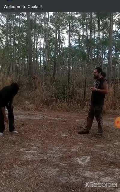 One punch knockout at the Florida Rainbow Gathering (Holding Camp)