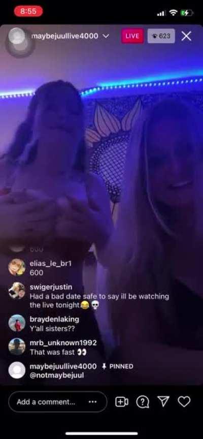 She’s live now @maybejuullive4000