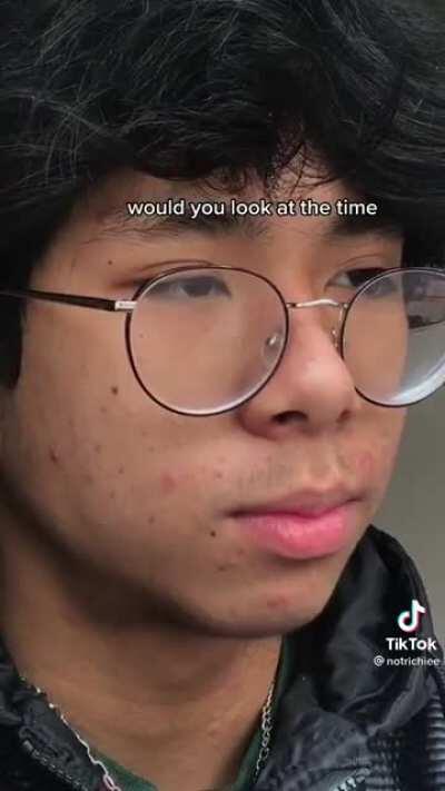 I hope his fish is okay ):