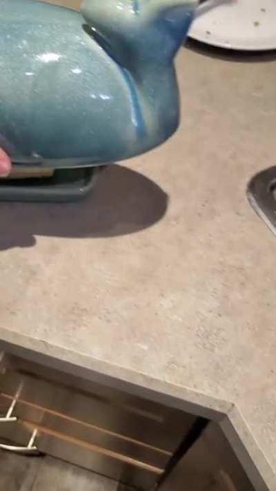 This butter dish had one job...