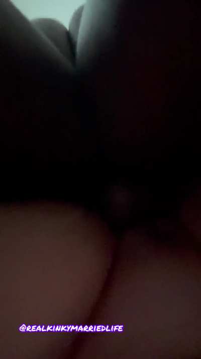 We made sure to record hubby the most beautiful angle of my pussy taking his massive BBC