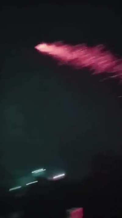 Guy sets off firework that lands in someone’s window.