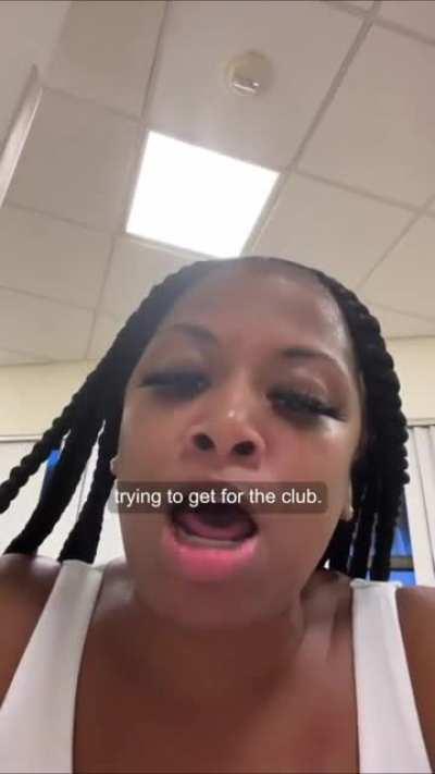 Her friend gets caught stealing in Macy’s and now they both going to jail. Funny af. I hate watch til the end stuff but seriously watch all of it even after it goes dark.