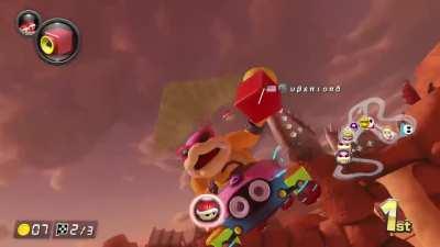 Bro the recent update messed with blue shell targeting