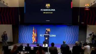 [FC Barcelona] An emotional start to the Leo Messi conference