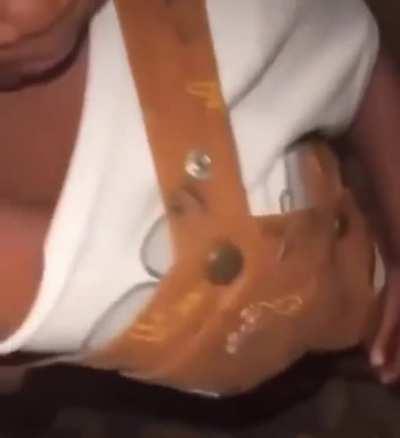 Little man and his pet bird