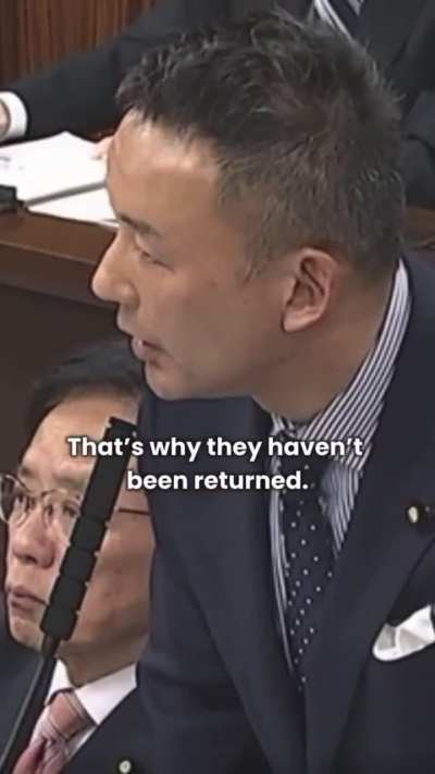 Japanese politician says the quiet part out loud: 