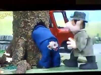 What's that Step-Postman? You're stuck in a tree?