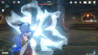 1 HP Ganyu vs LVL 90 Tartaglia