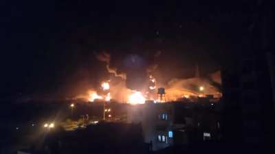 Israeli airstrike at Shahran oil depot in western Tehran
