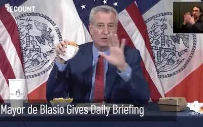 Bill De Blasio loves fries