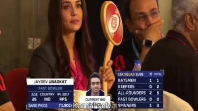 Jayadev unadkat auction