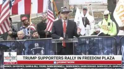 Speaker at Trump rally tells maskless Trump supporters to 