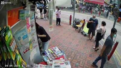 Little girl gets everyone's heart racing