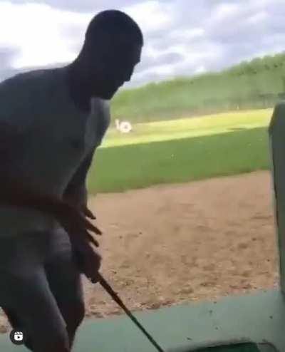 Trick shot to the shin