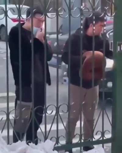 A horrible friend picks his butt and then shoves his stink fingers under his best friend’s nose.