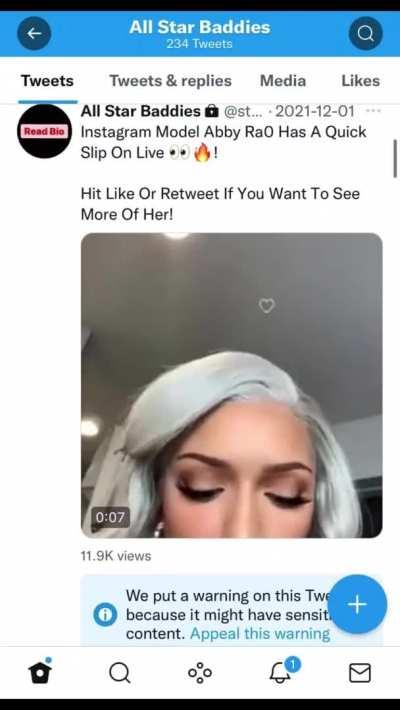 Instagram Baddie Abbi R@0 Loves Being Naked For You! Twitter:@star_baddies