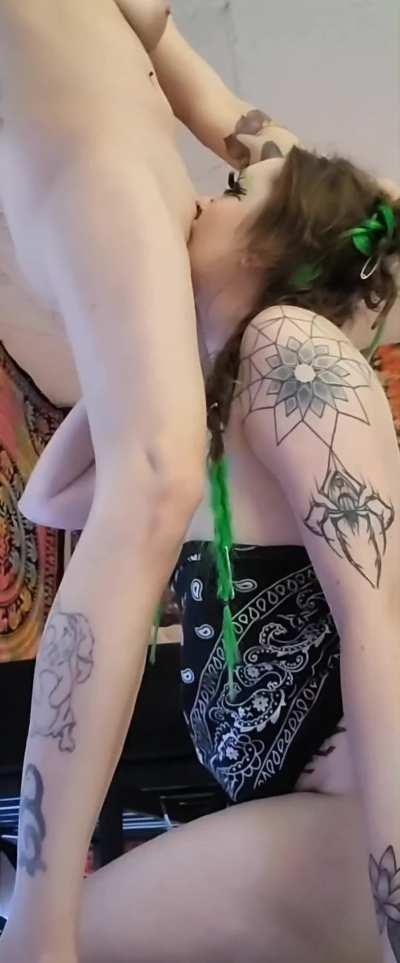 The tongue did it to her