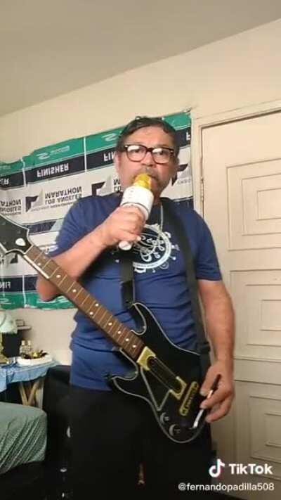 He probably forgot the text, but he had the spirit