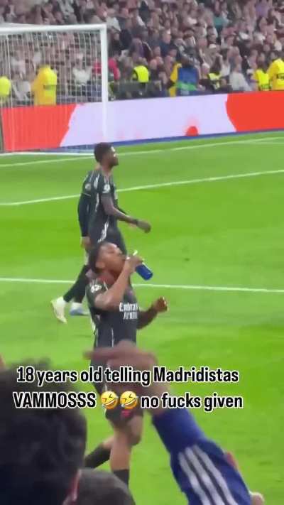 Just found this video of MLS riling up the Madrid supporters after Saka's goal 😂