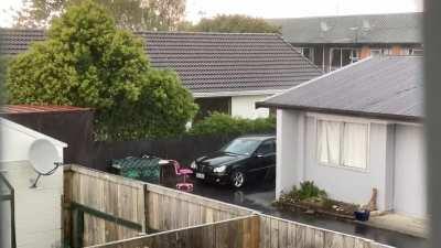 Watch the progression from rain to storm outside my window today!