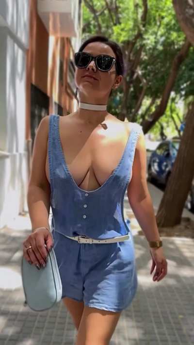 Had a hard time keeping my tits covered with this outfit today…