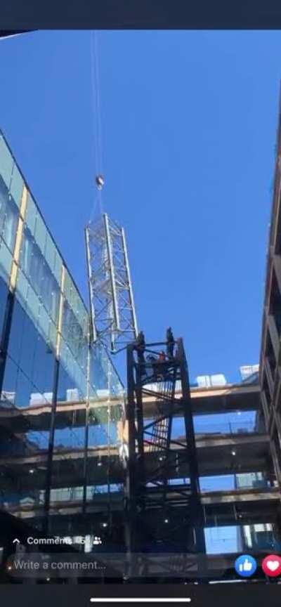 Happened in Boston yesterday, not my video.