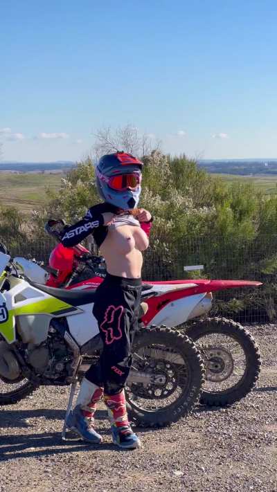 You can catch me flashing on all my ride days.