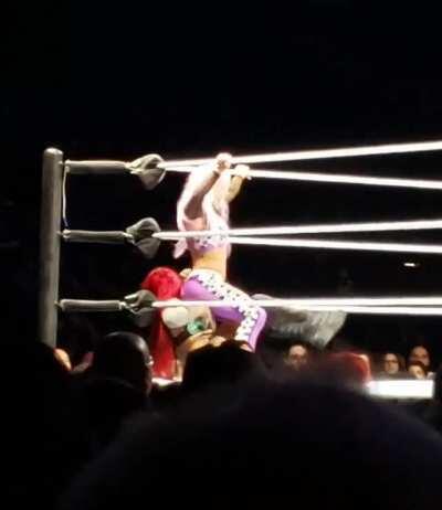 Liv Morgan stinkfacing Ember Moon