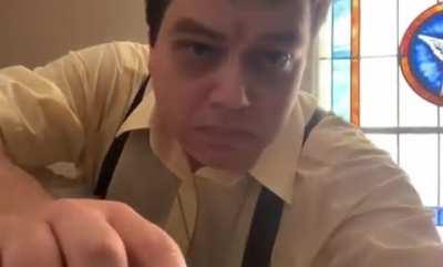 Fiddling with the camera during a wedding