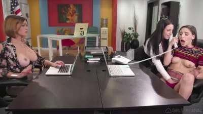 Angela is a very hands on boss