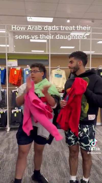 Arab dads with their daughters