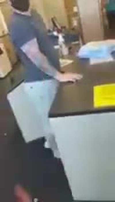 Woman Helps A Clerk Deal With An Ignorant Customer