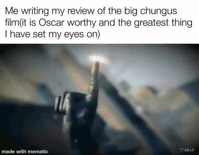 It was a cinematic masterpiece