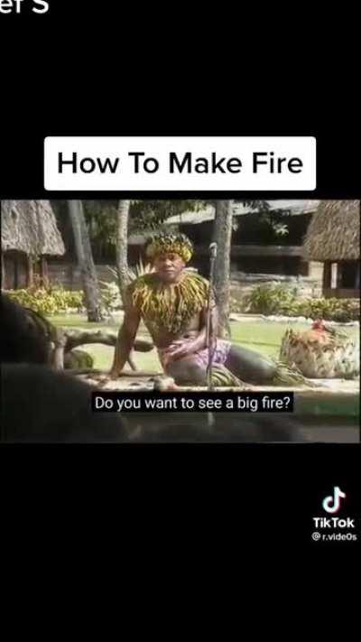 This show about fire making with a sense of humor is a banger