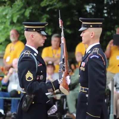 Sweaty palms for the guy and for the flying rifle