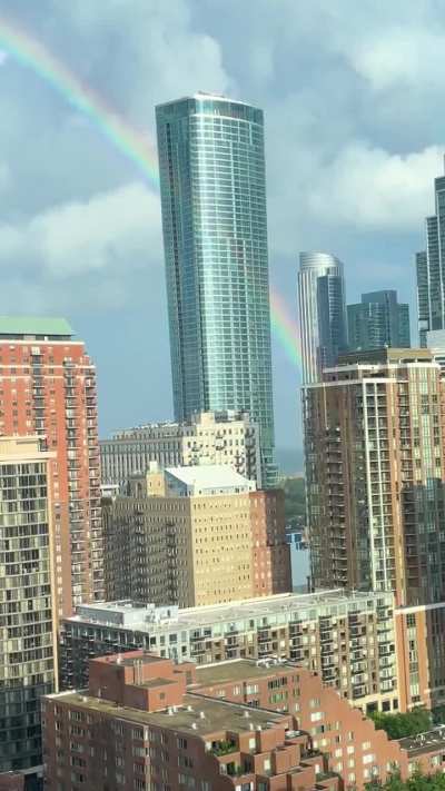 Caught a crazy view of a rainbow today. 🌈