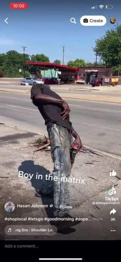 The new Neo dodging reality.