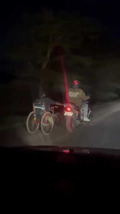 It was getting dark guess what he did