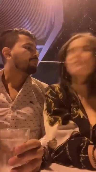 After blowing smoke into someone's face