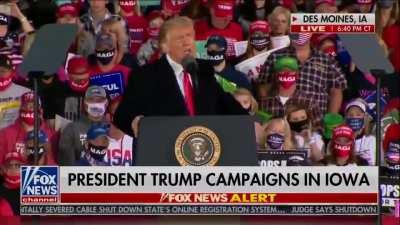 Trump suffers from a series of strokes while struggling to say the name 