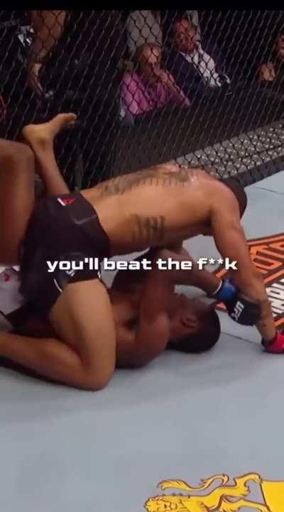 Kevin Holland keeping it real during a fight